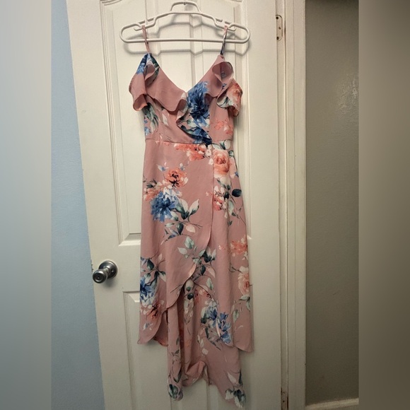 by & by Dresses & Skirts - by & by Pink and Blue Asymmetrical High-Low Sundress